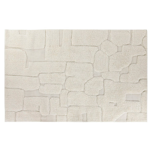 Alfombra de algodón, poliéster y lana, 160 x 230 cm