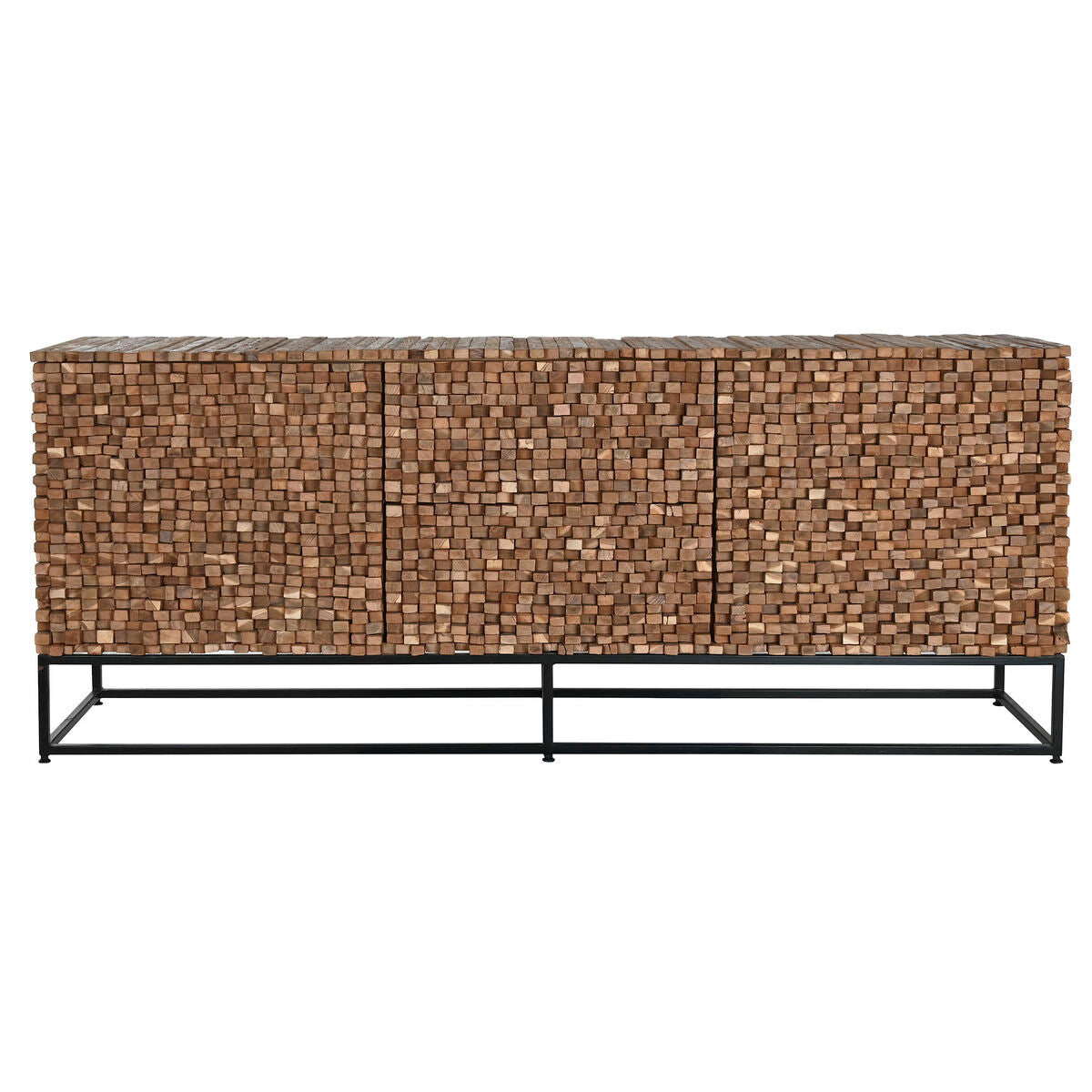 Aparador de madera de teca con 2 puertas, 200 x 45 x 82 cm — imagen 10