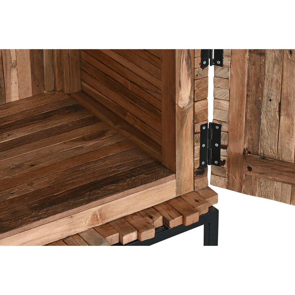 Aparador de madera de teca con 2 puertas, 200 x 45 x 82 cm — imagen 4