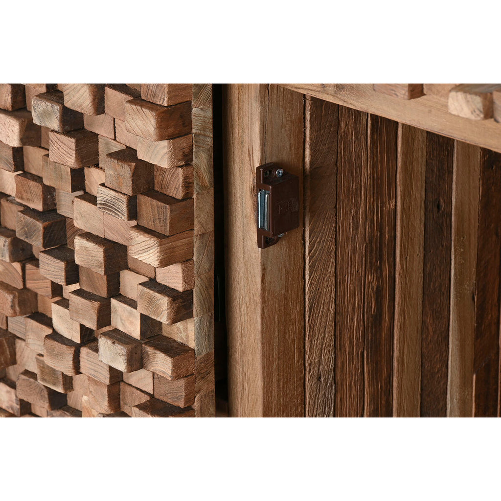 Aparador de madera de teca con 2 puertas, 200 x 45 x 82 cm — imagen 5