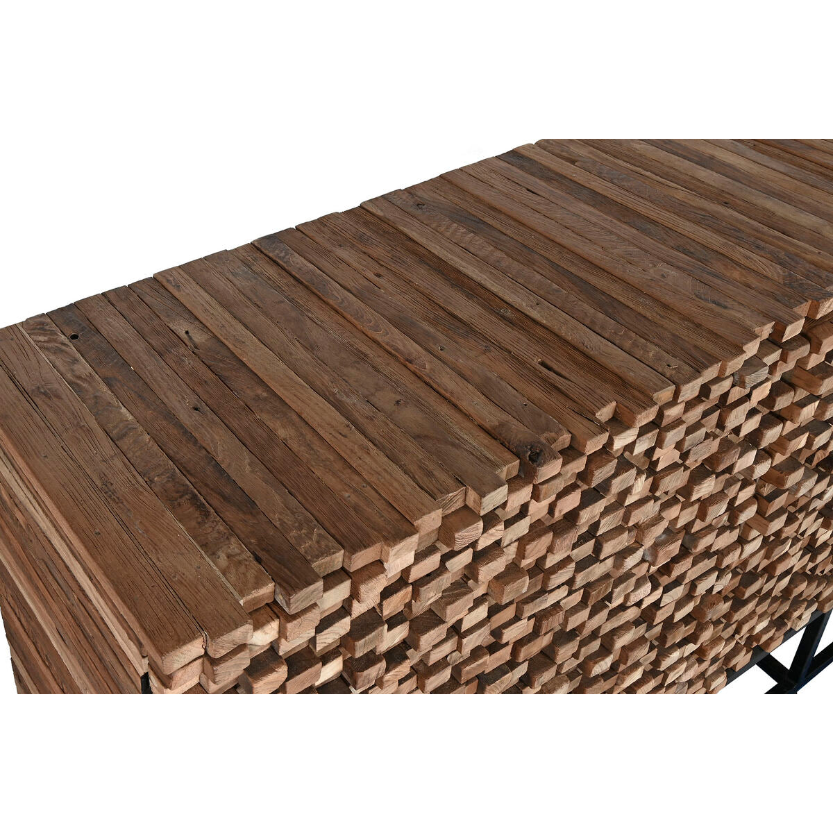 Aparador de madera de teca con 2 puertas, 200 x 45 x 82 cm — imagen 6