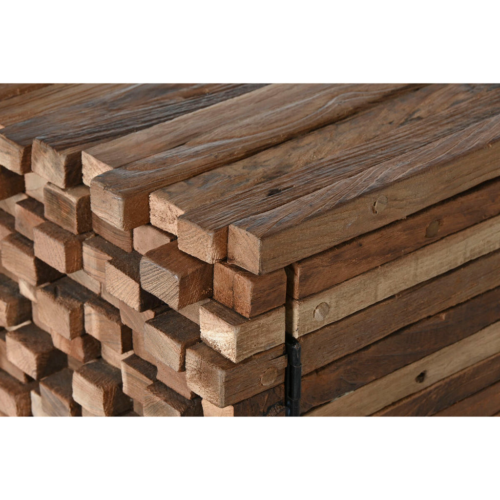 Aparador de madera de teca con 2 puertas, 200 x 45 x 82 cm — imagen 7