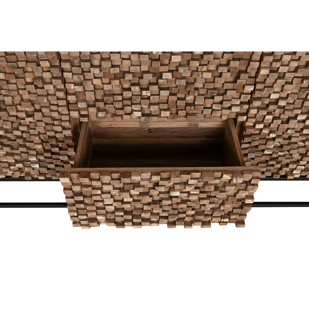 Aparador de madera de teca con 2 puertas, 200 x 45 x 82 cm — imagen 8