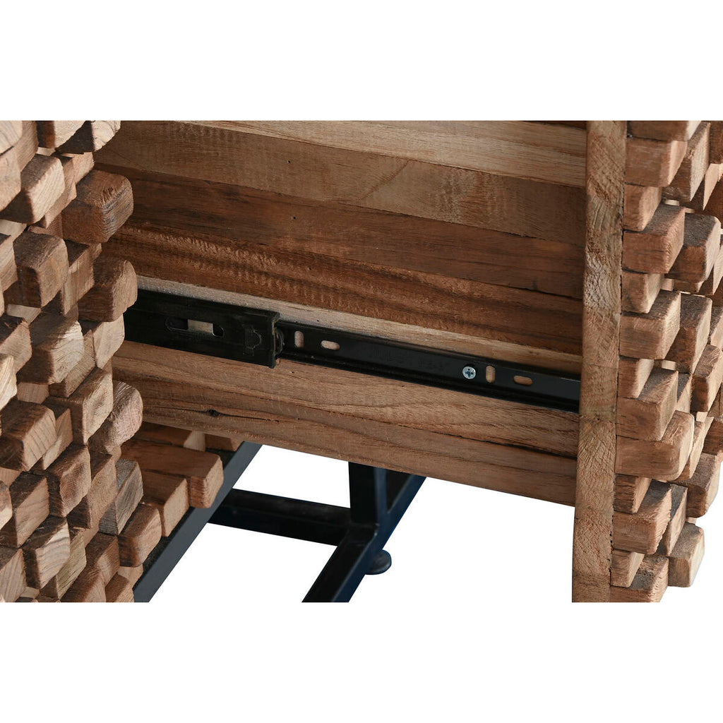 Aparador de madera de teca con 2 puertas, 200 x 45 x 82 cm — imagen 9