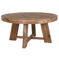 Mesa de comedor redonda de madera de teca, 160 x 160 x 78 cm
