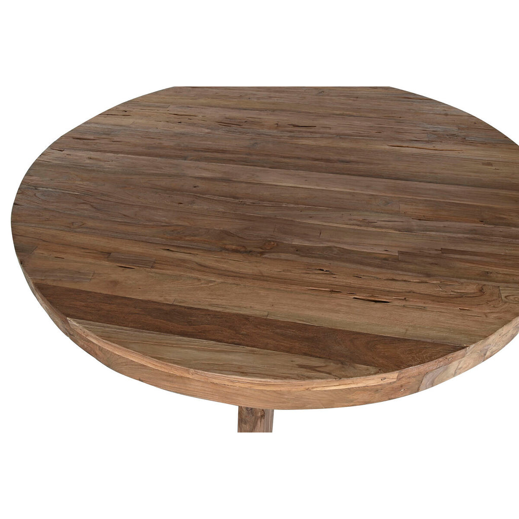 Mesa de comedor redonda de madera de teca, 160 x 160 x 78 cm — imagen 7