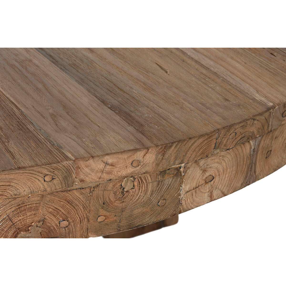 Mesa de comedor redonda de madera de teca, 160 x 160 x 78 cm — imagen 2