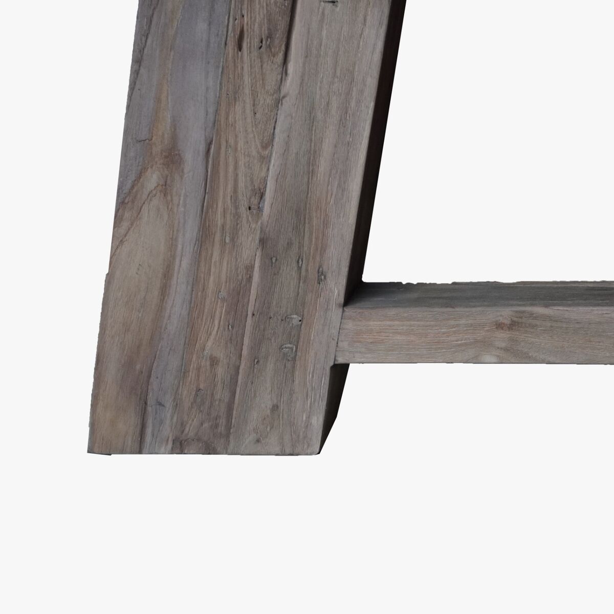 Mesa de comedor redonda de madera de teca, 160 x 160 x 78 cm — imagen 6