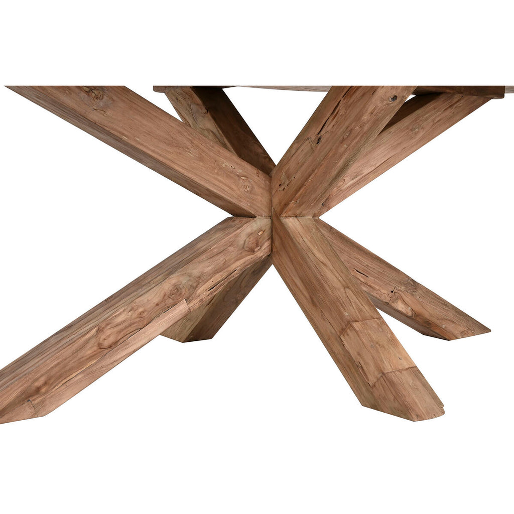 Mesa de comedor de madera de teca, 220 x 120 x 78 cm — imagen 4