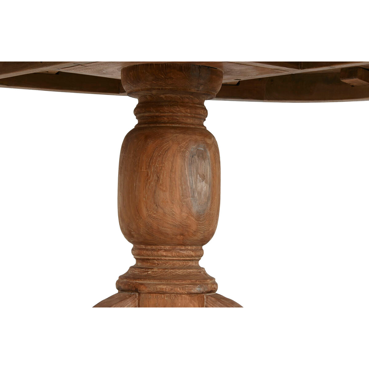 Mesa de comedor natural de madera de teca, 220 x 110 x 78 cm — imagen 5