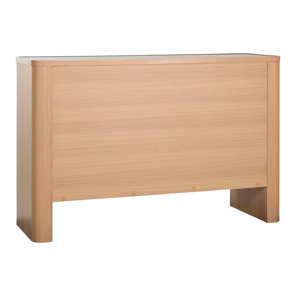 Cajonera moderna de mármol y madera MDF, 120 x 40 x 80 cm — imagen 2