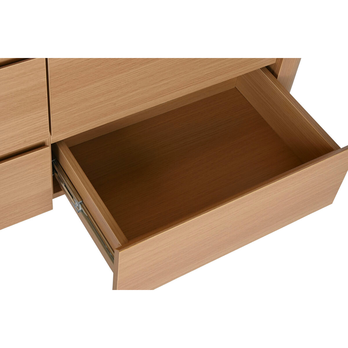 Cajonera moderna de mármol y madera MDF, 120 x 40 x 80 cm — imagen 3