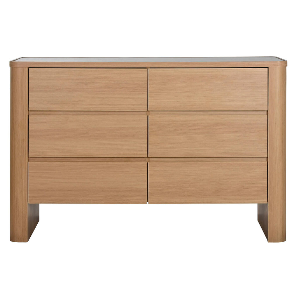 Cajonera moderna de mármol y madera MDF, 120 x 40 x 80 cm — imagen 7