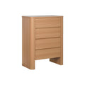 Cajonera moderna de mármol y madera MDF, 76 x 40 x 100 cm