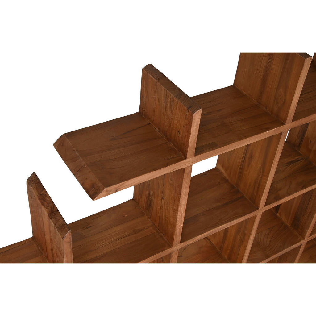Estantería marrón de madera de teca, 120 x 15 x 120 cm — imagen 3
