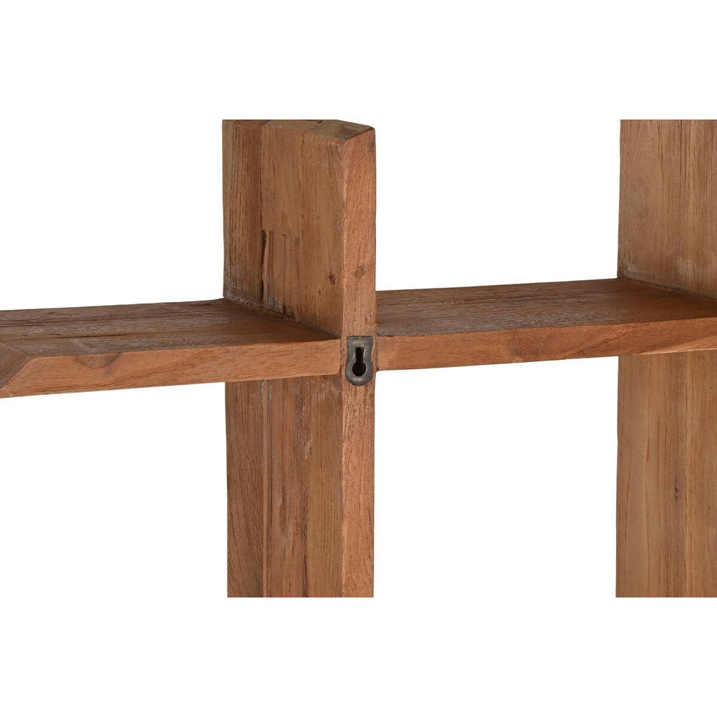 Estantería marrón de madera de teca, 120 x 15 x 120 cm — imagen 2