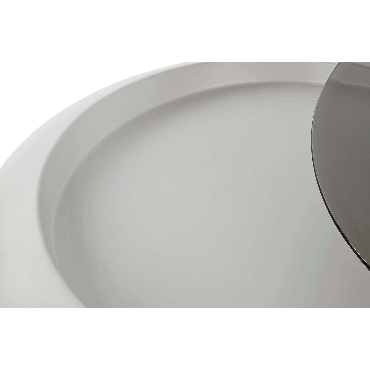 Mesa de centro de cristal y madera MDF, 85 x 120 x 37 cm — imagen 9