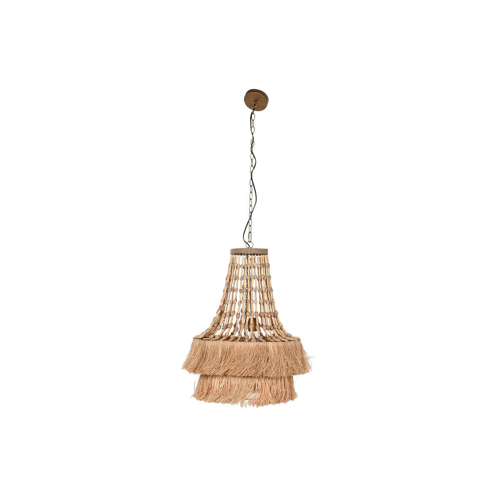 Lámpara de techo con flecos de yute natural, 50 W, 148 cm