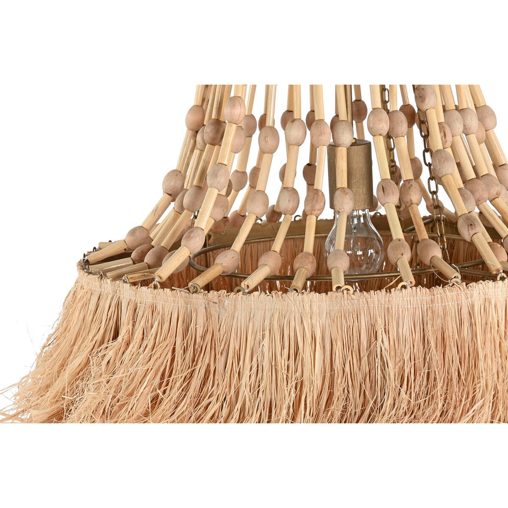Lámpara de techo con flecos de yute natural, 50 W, 148 cm — imagen 2