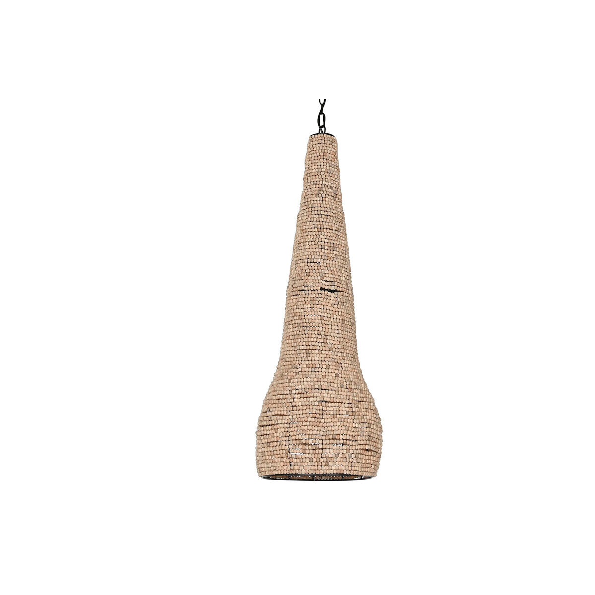 Lámpara de techo de madera y metal, diseño de bolas — imagen 6