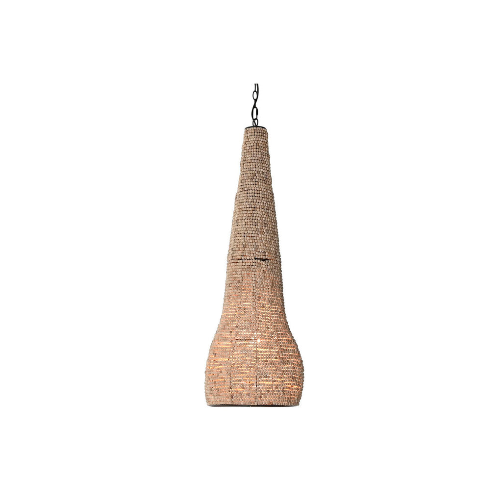 Lámpara de techo de madera y metal, diseño de bolas — imagen 7