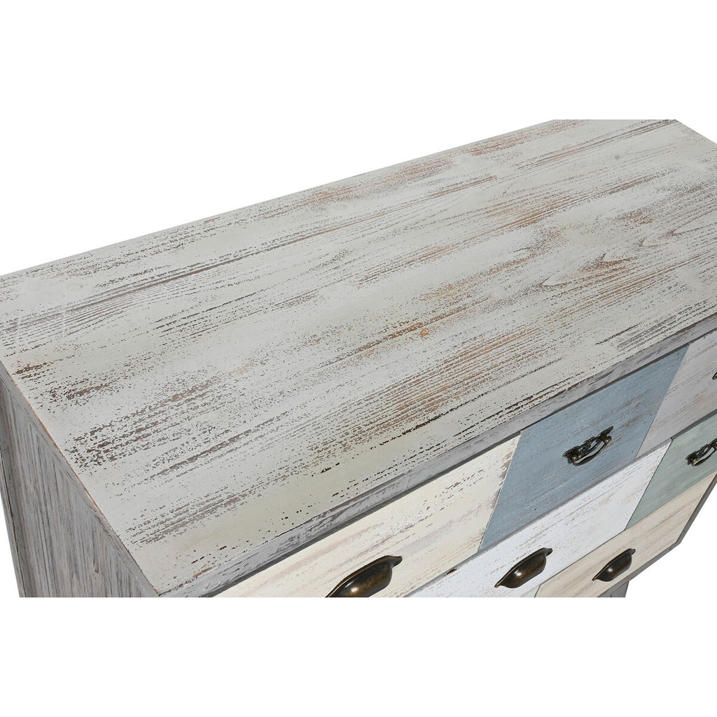 Cajonera de abeto gris, 8 cajones, estilo cottage, 100x40x80cm — imagen 2