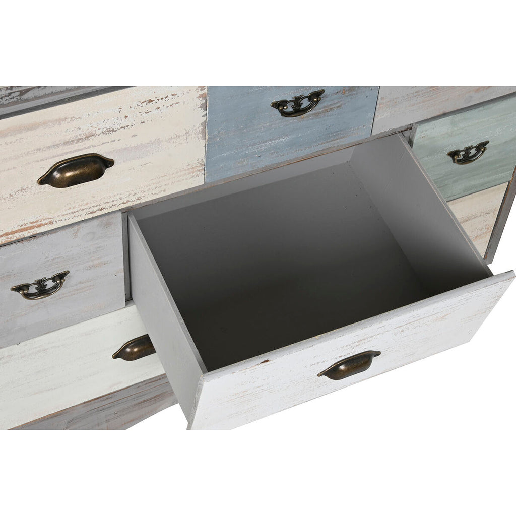 Cajonera de abeto gris, 8 cajones, estilo cottage, 100x40x80cm — imagen 4