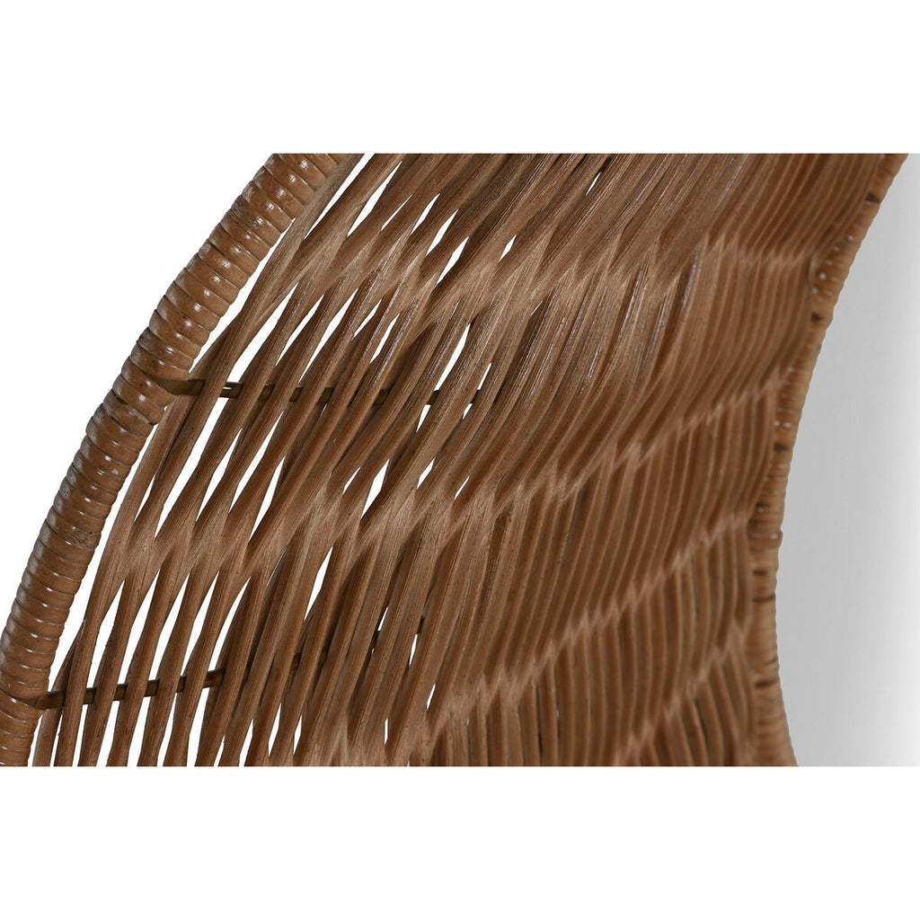 Espejo de pared redondo de ratán, diseño Bali, 102 cm — imagen 2