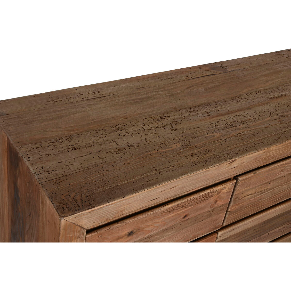 Cómoda natural de pino y madera reciclada, 161 x 48 x 90 cm — imagen 3