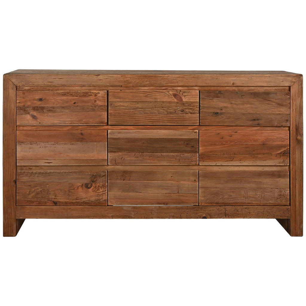 Cómoda natural de pino y madera reciclada, 161 x 48 x 90 cm — imagen 5