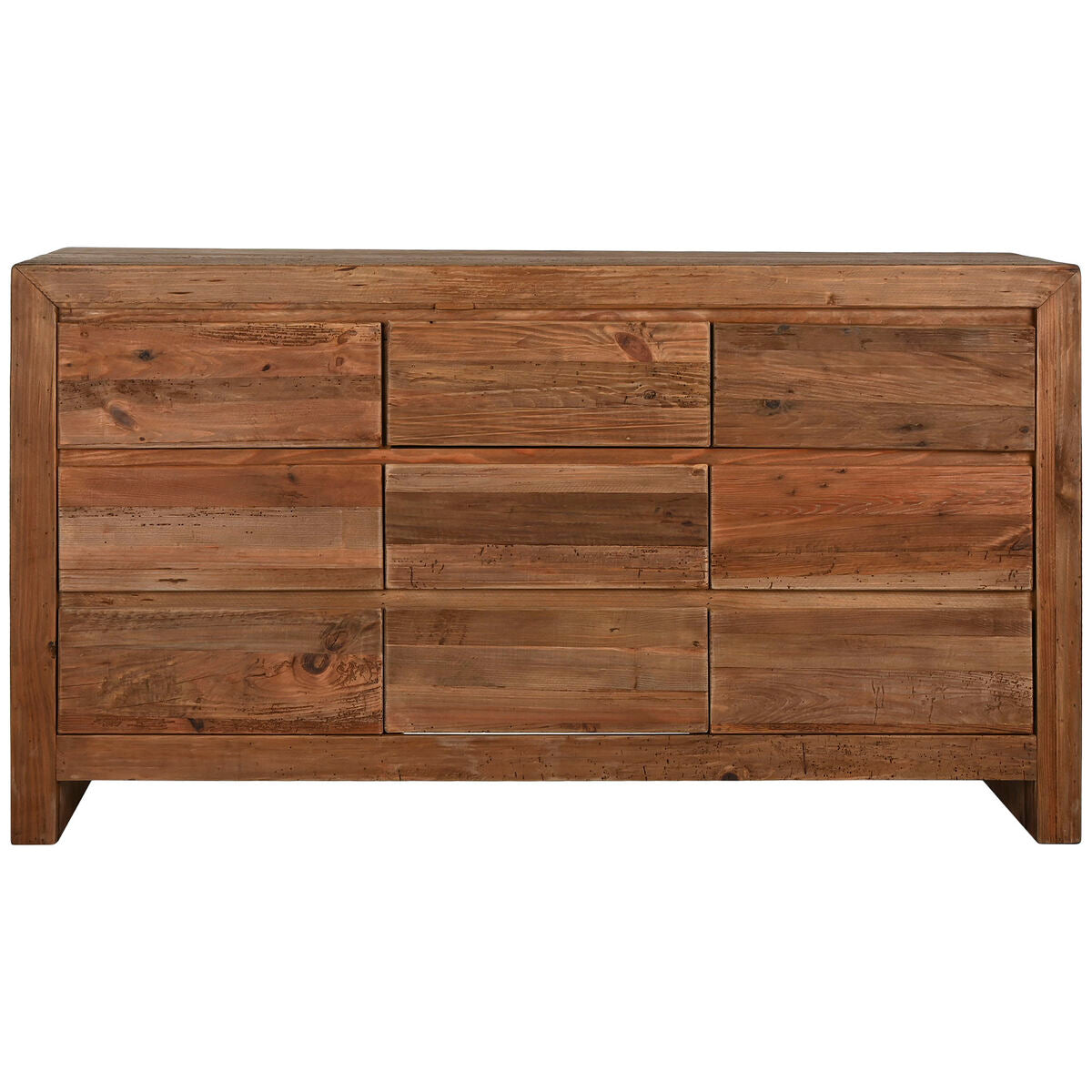 Cómoda natural de pino y madera reciclada, 161 x 48 x 90 cm — imagen 5