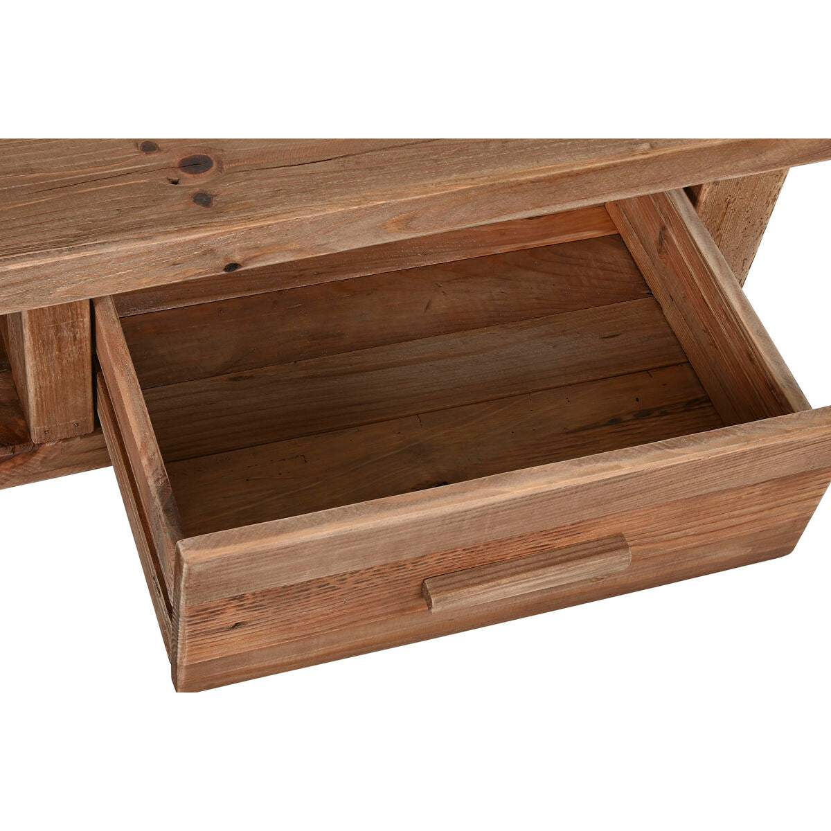Mesa de centro de madera reciclada de pino, natural — imagen 2