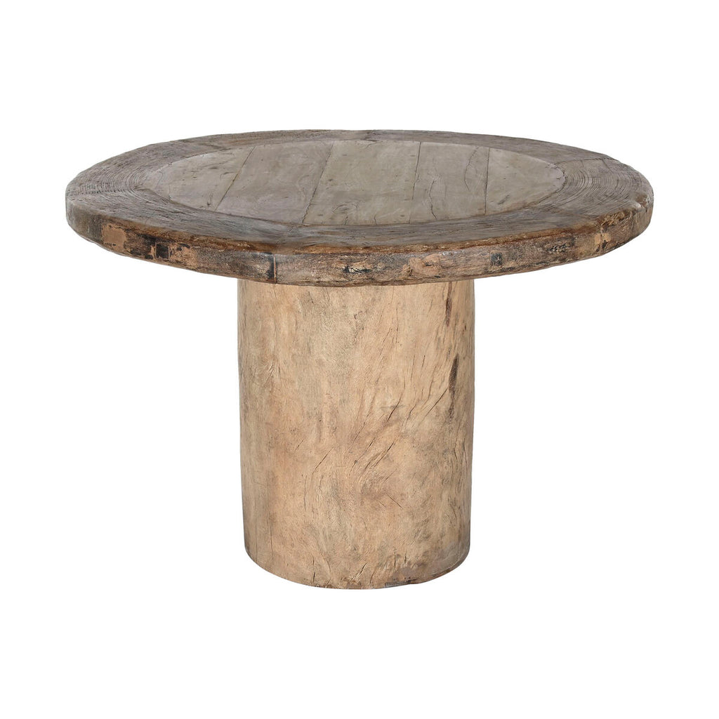 Mesa de comedor cuadrada de madera de teca, 110 cm