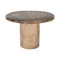 Mesa de comedor cuadrada de madera de teca, 110 cm