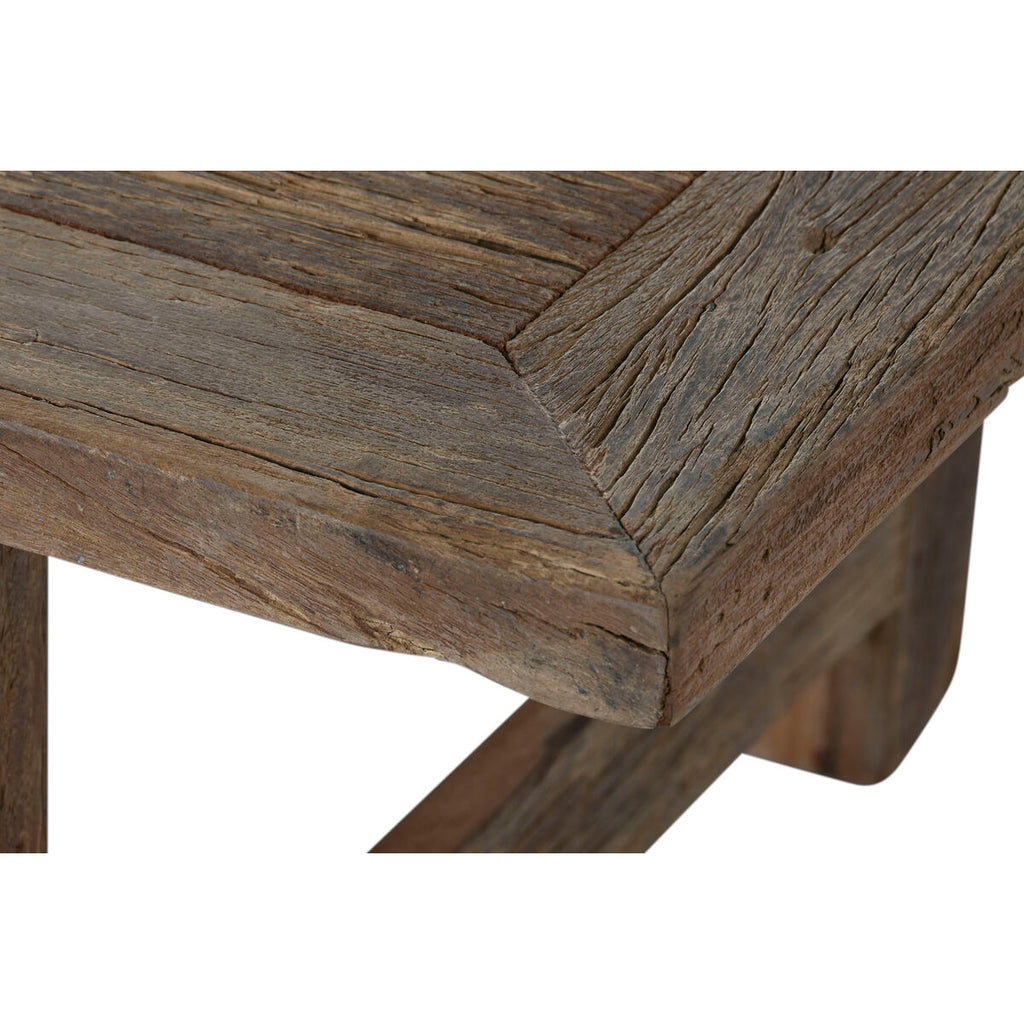 Mesa de centro natural de madera de teca, 140 x 70 x 45 cm — imagen 3