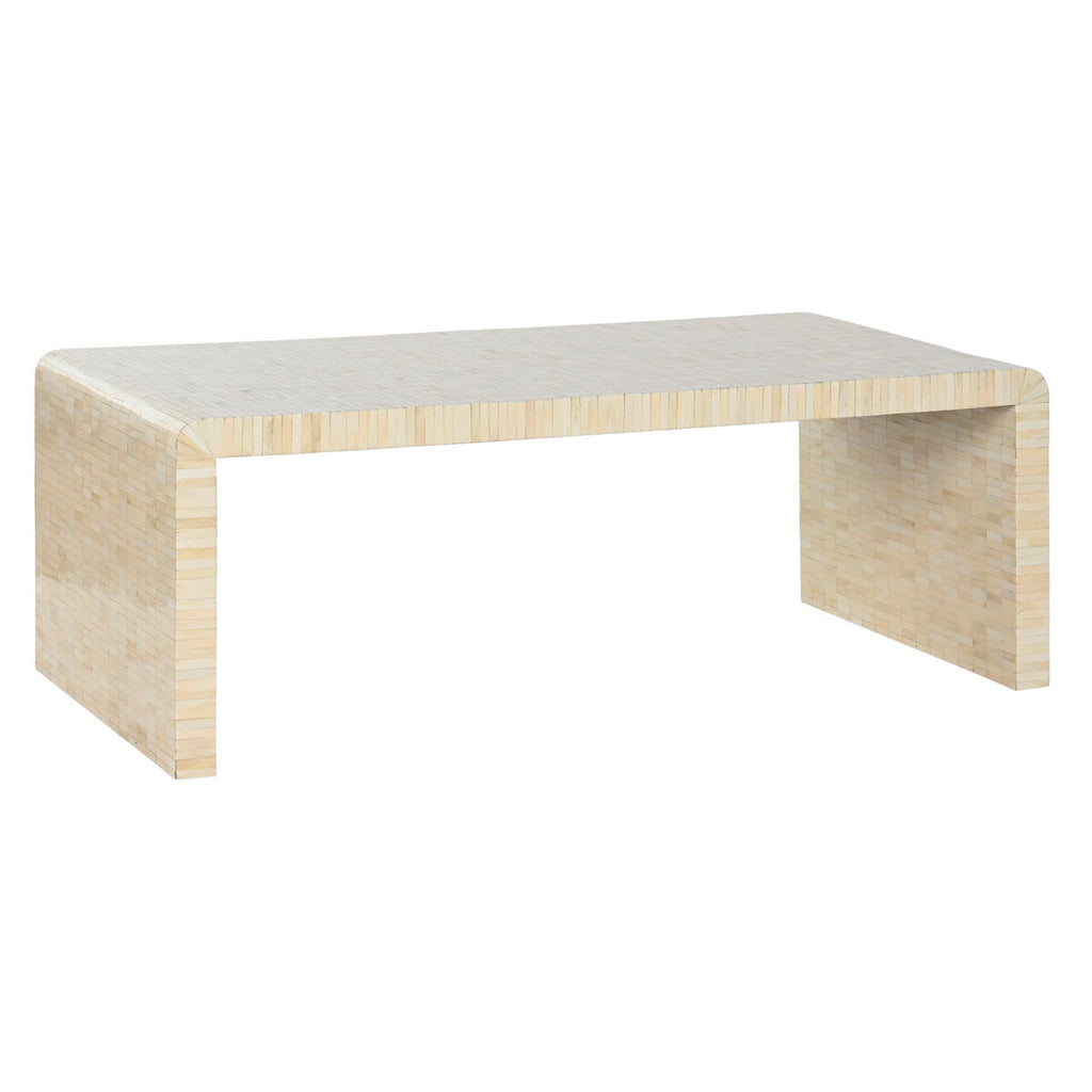 Mesa de centro de hueso, 128 x 61,5 x 47 cm