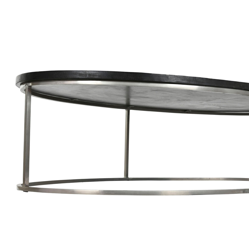 Mesa de centro de hueso, negro y marfil, 150 x 80 x 40 cm — imagen 5