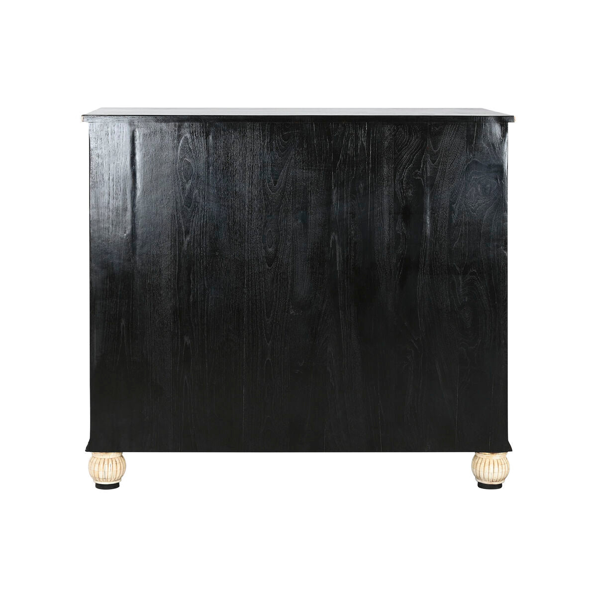 Cómoda de 4 cajones en hueso y negro, 111 x 51 x 99 cm — imagen 2