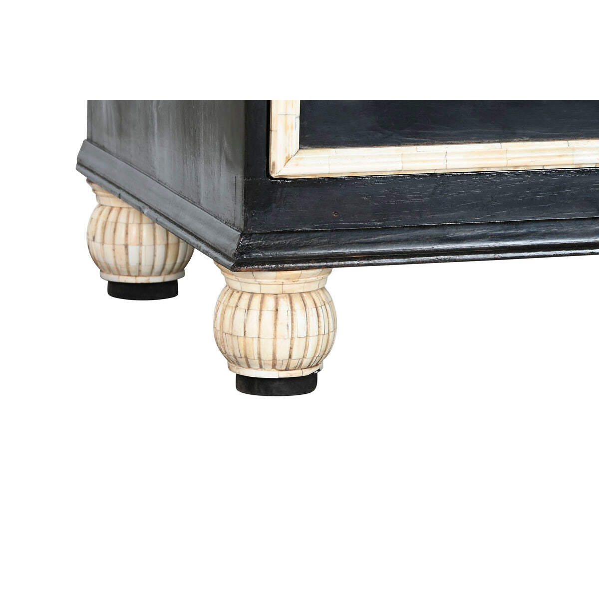 Cómoda de 4 cajones en hueso y negro, 111 x 51 x 99 cm — imagen 6