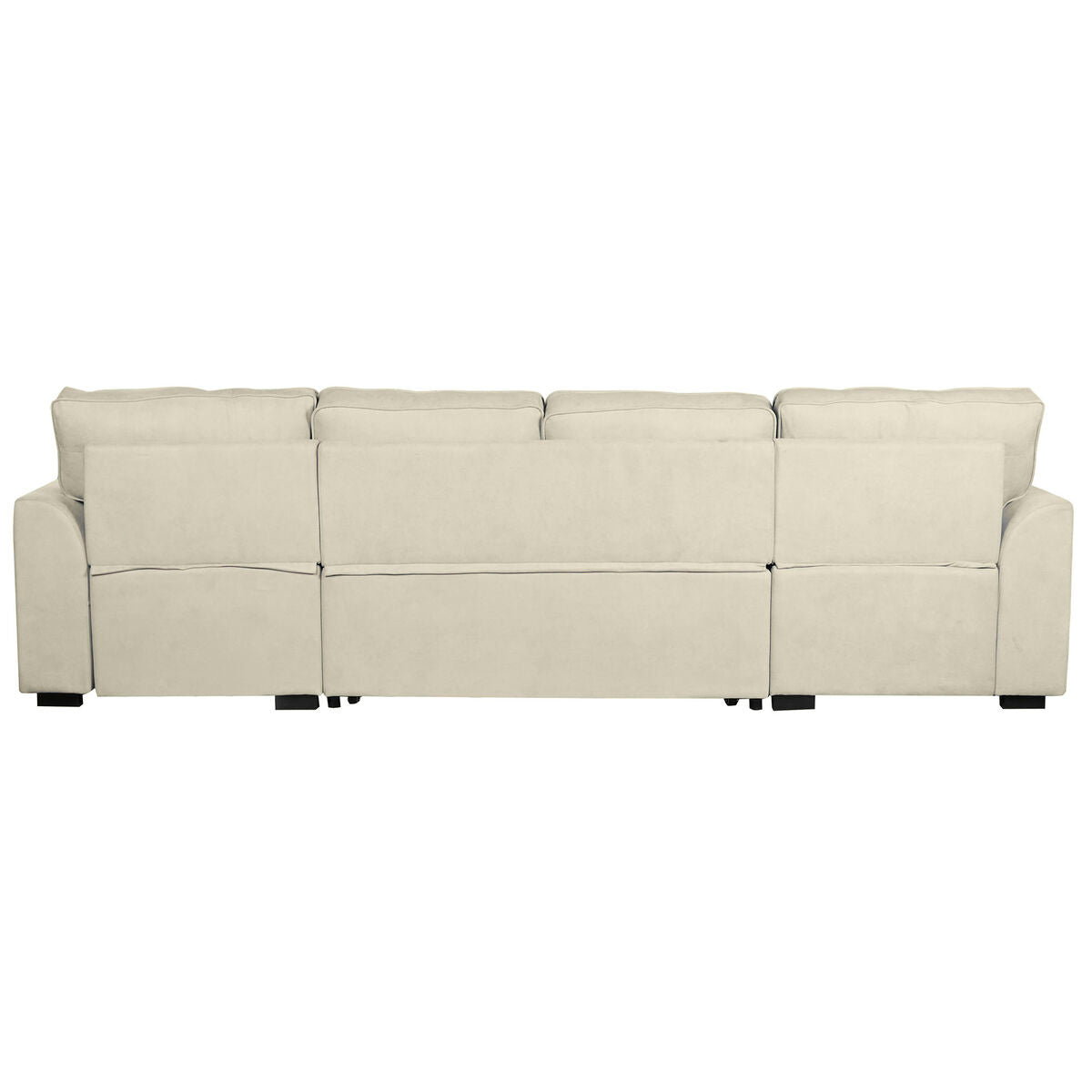 Sofá cama moderno color arena, 298 x 154 x 92 cm — imagen 4