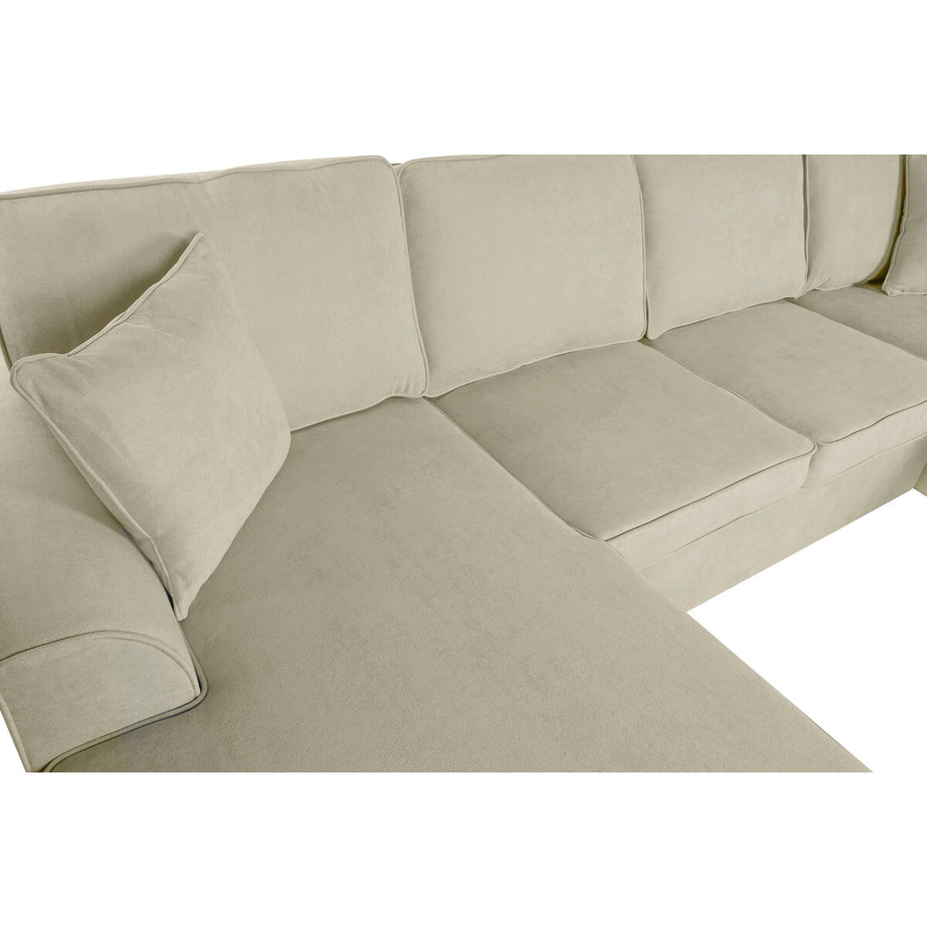 Sofá cama moderno color arena, 298 x 154 x 92 cm — imagen 5