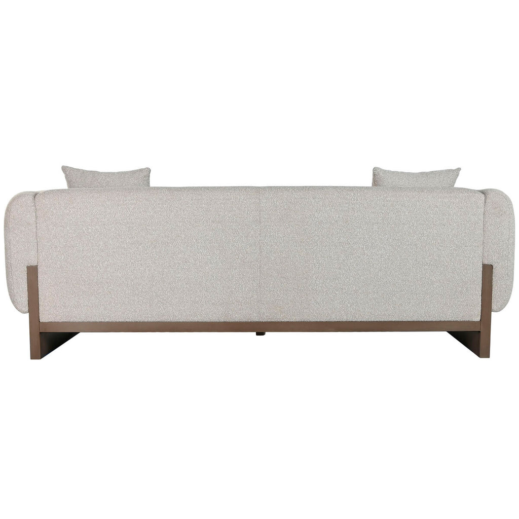 Sofá escandinavo de madera y poliéster, 220 cm — imagen 2