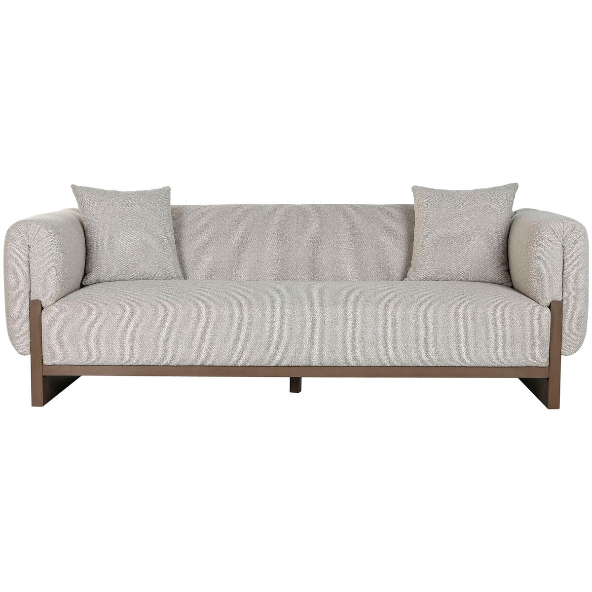 Sofá escandinavo de madera y poliéster, 220 cm — imagen 8