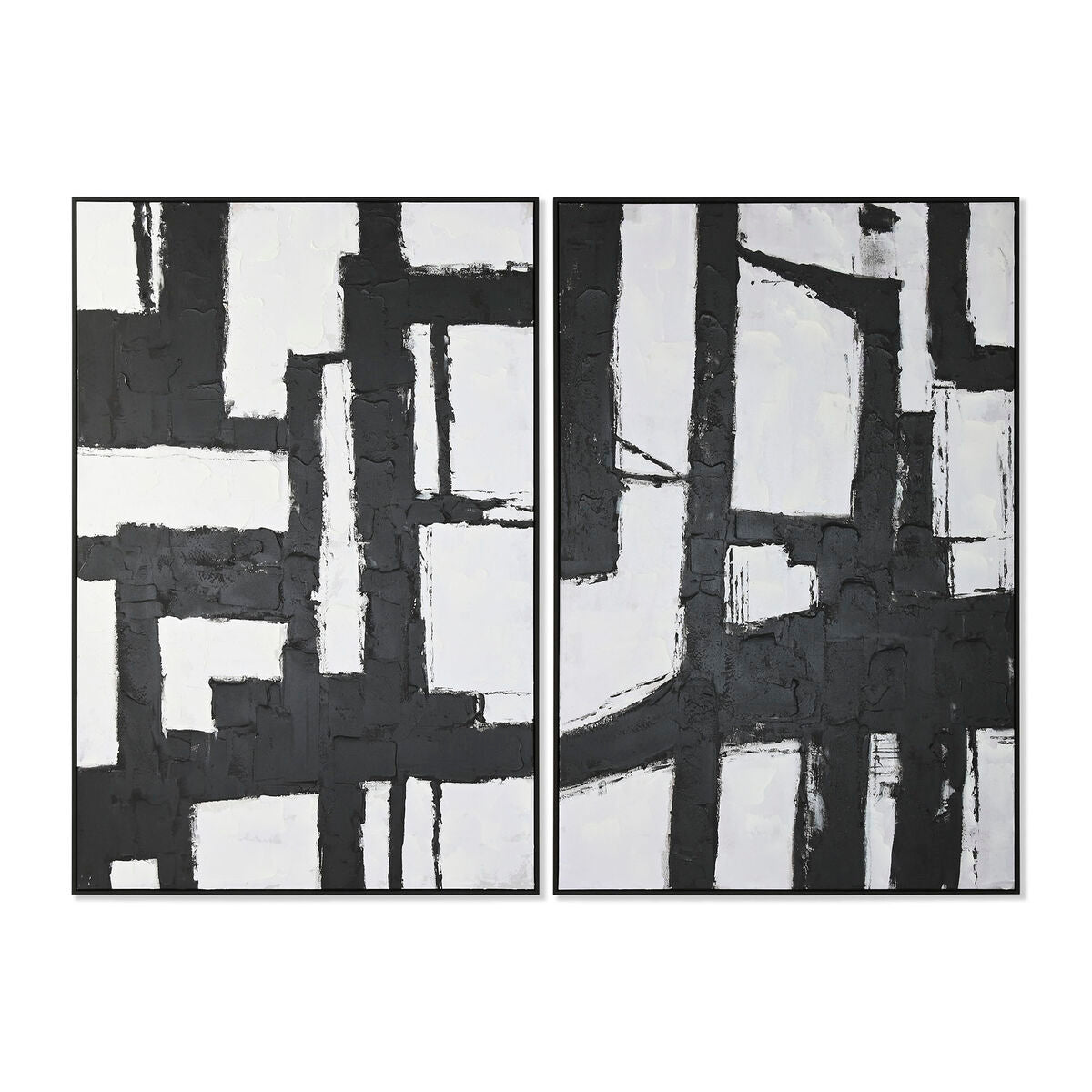 Juego de 2 cuadros de madera y lienzo, 123 x 4,3 x 183 cm — imagen 4