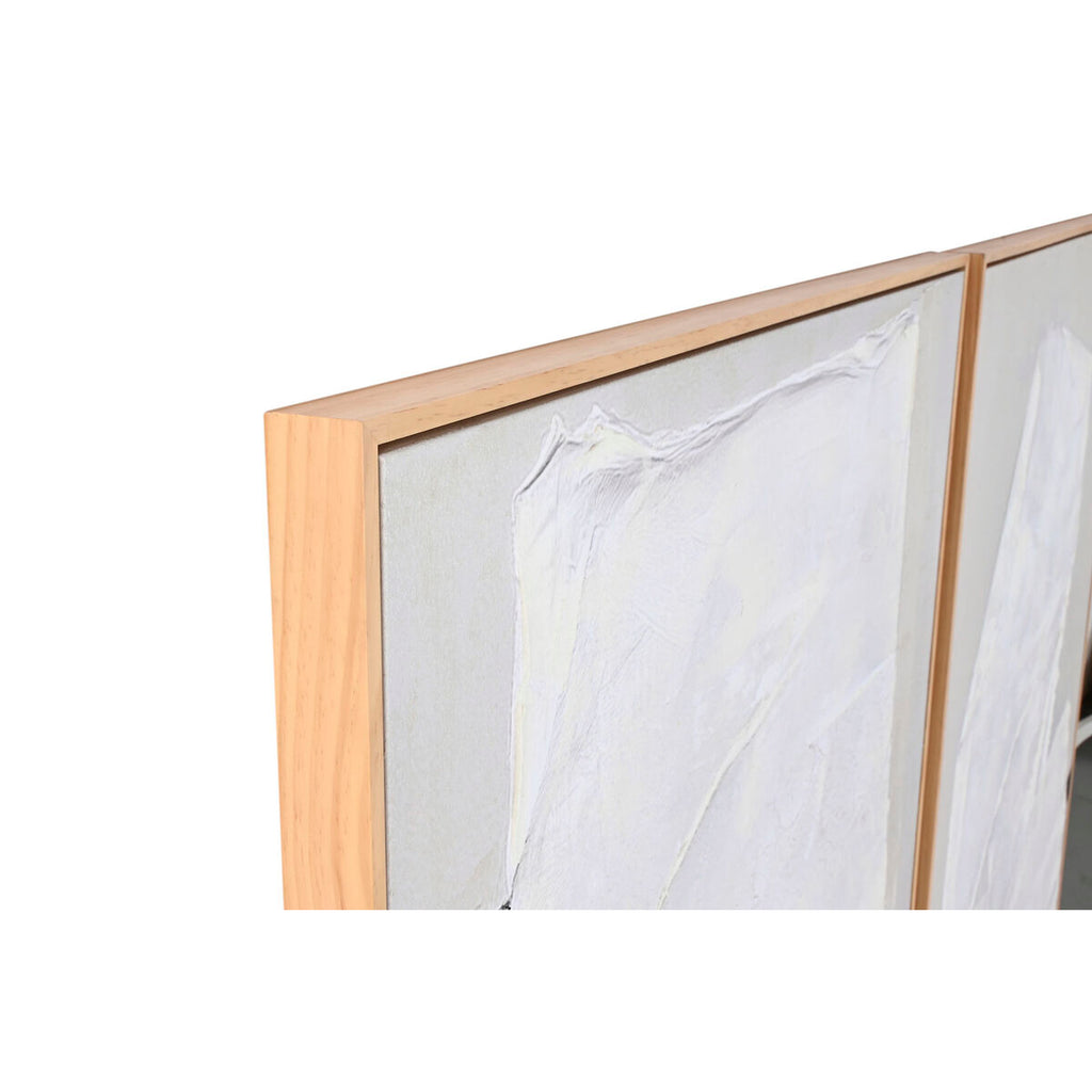 Cuadro abstracto de madera y lienzo, 103 x 4,3 x 143 cm — imagen 2