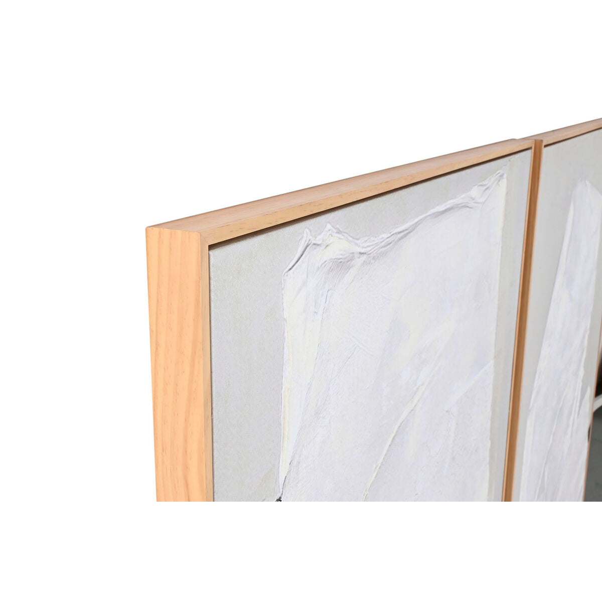 Cuadro abstracto de madera y lienzo, 103 x 4,3 x 143 cm — imagen 2