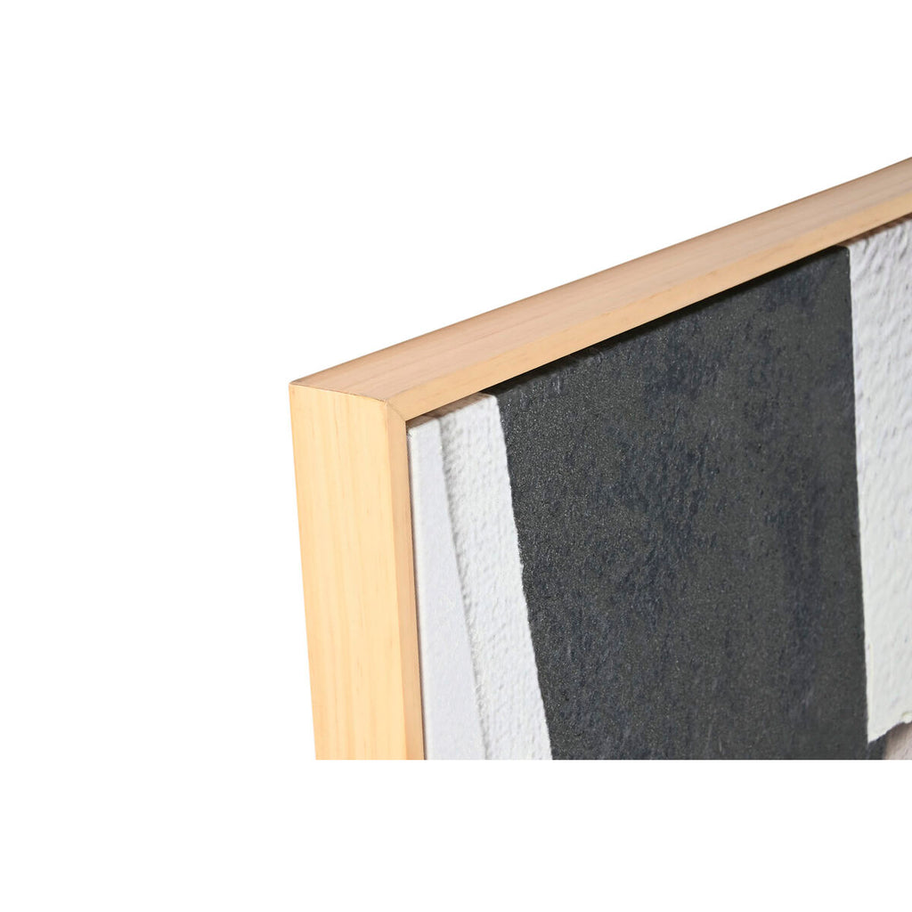 Cuadro abstracto de madera y lienzo, 103 x 4,3 x 143 cm — imagen 2