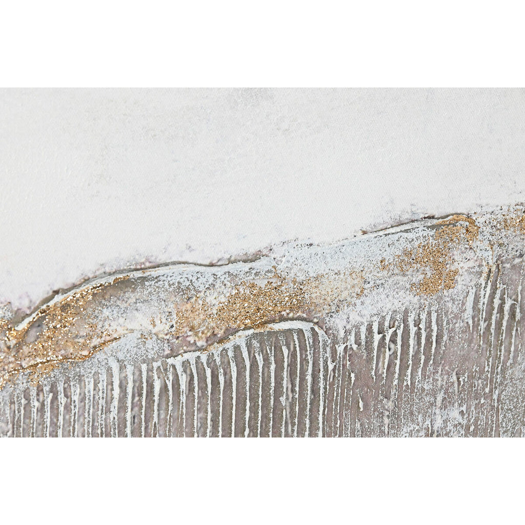 Cuadro abstracto de madera y lienzo, 123 x 4,3 x 123 cm — imagen 3