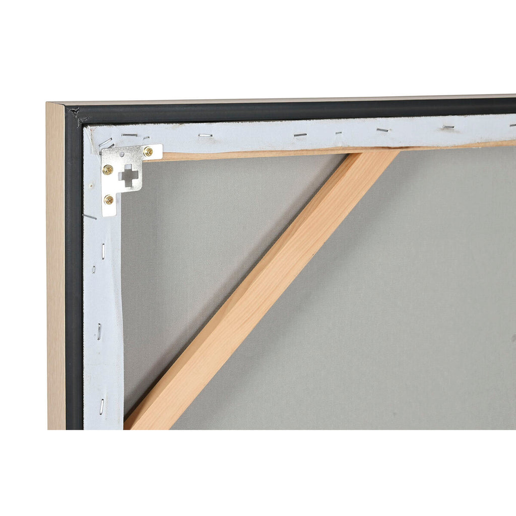 Lienzo pintado a mano en blanco, beige y dorado, 90 x 120 cm — imagen 4