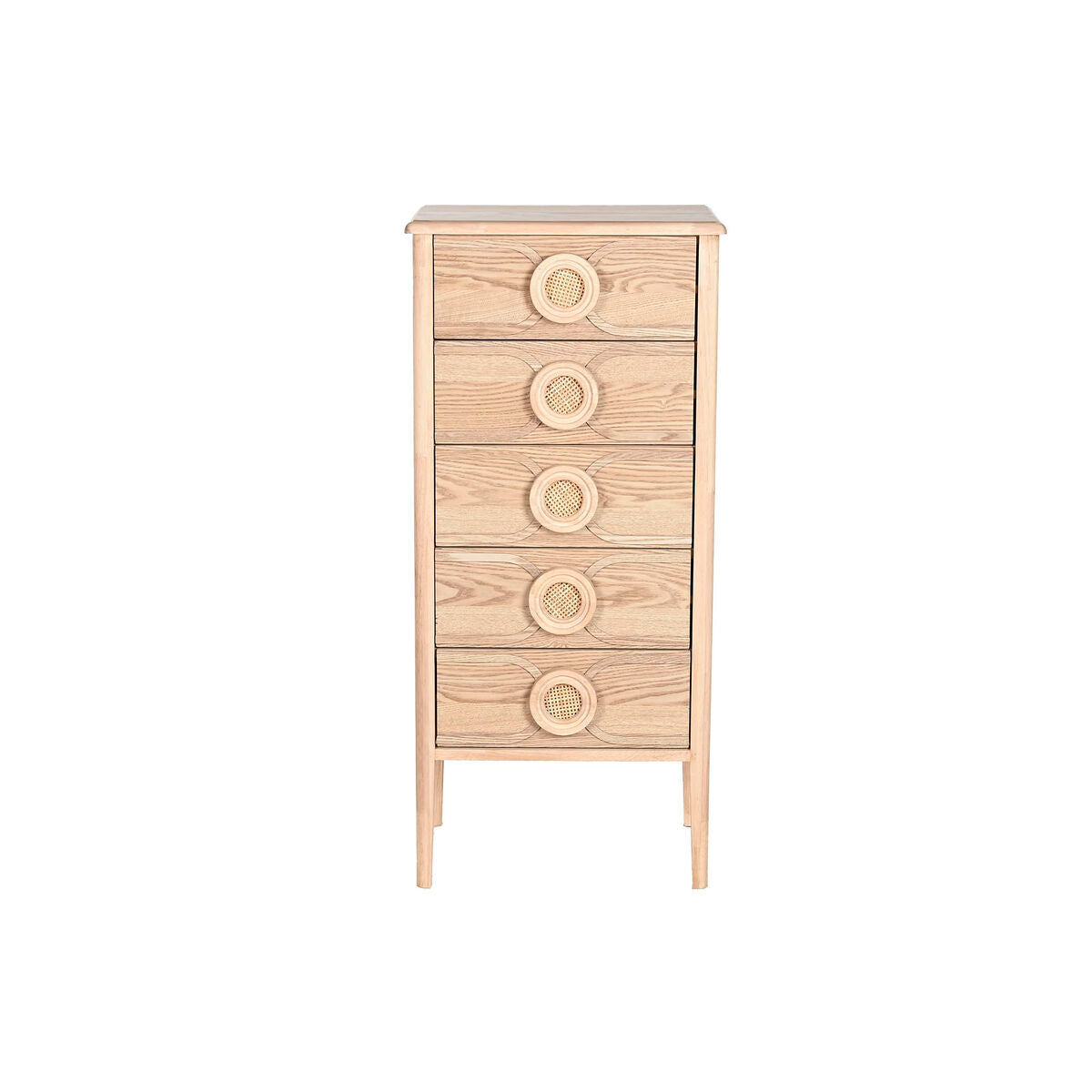 Cajonera de abeto natural con 5 cajones, 100 cm de alto — imagen 7